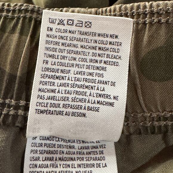 American Eagle Small TALL Mens Cargo Joggers Pants Camo Cuffed Pockets Stretch - Picture 11 of 11